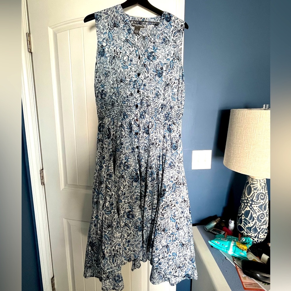 Smocked waist midi dress